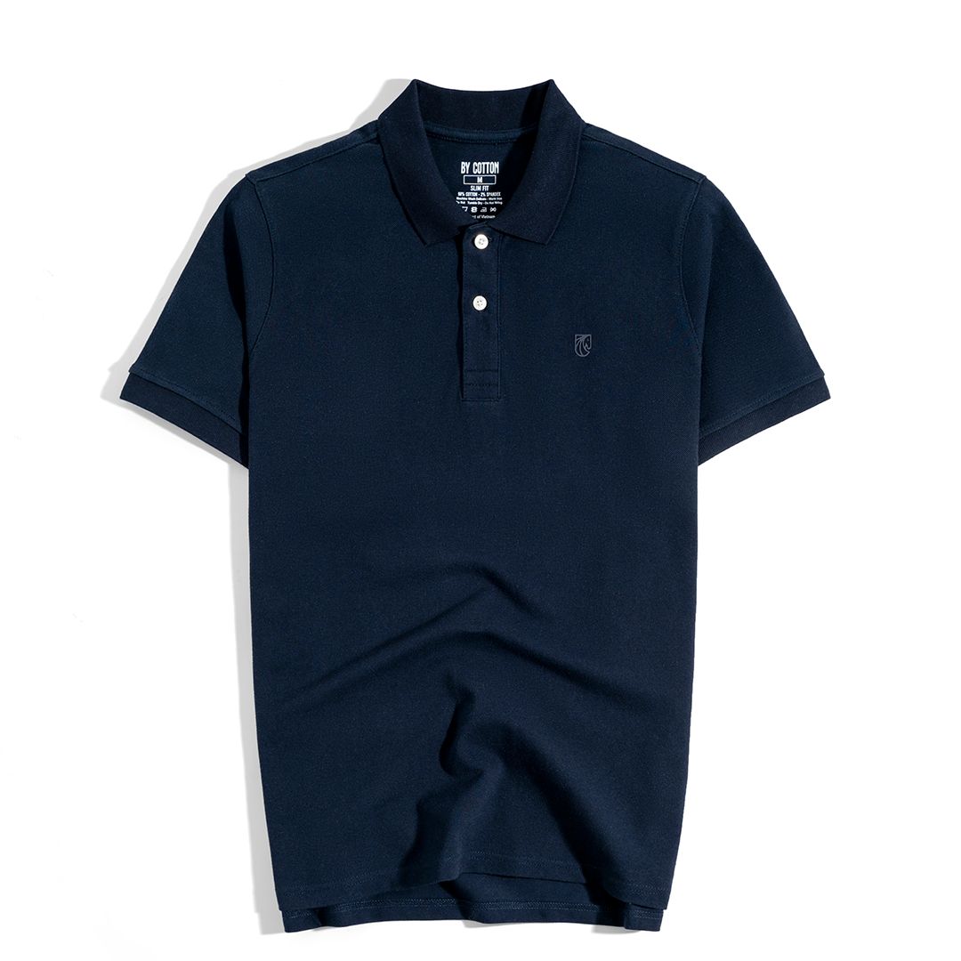 Áo Thun Polo Basic Pique 1.0 - Navy