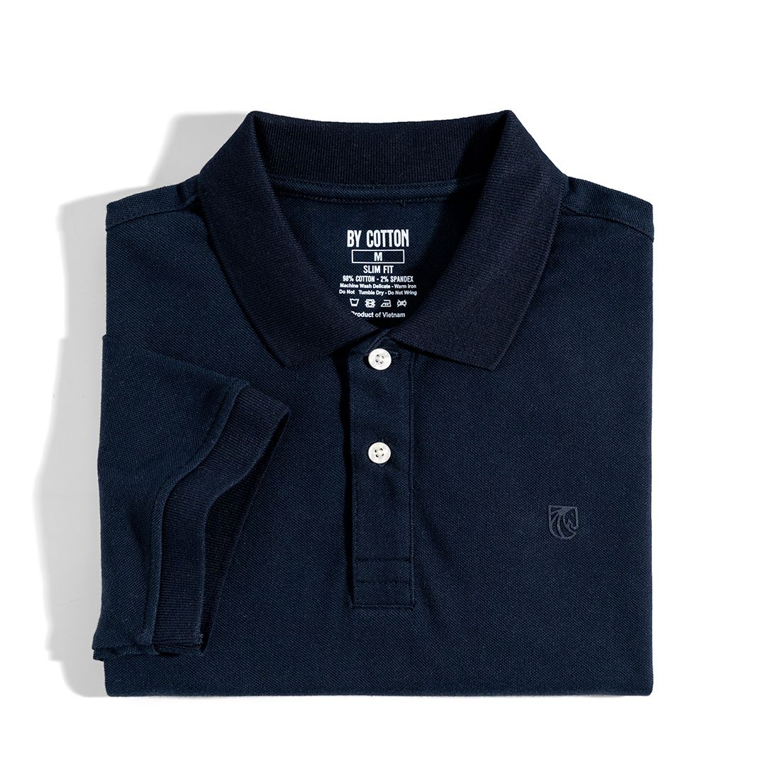 Áo Thun Polo Basic Pique 1.0 - Navy