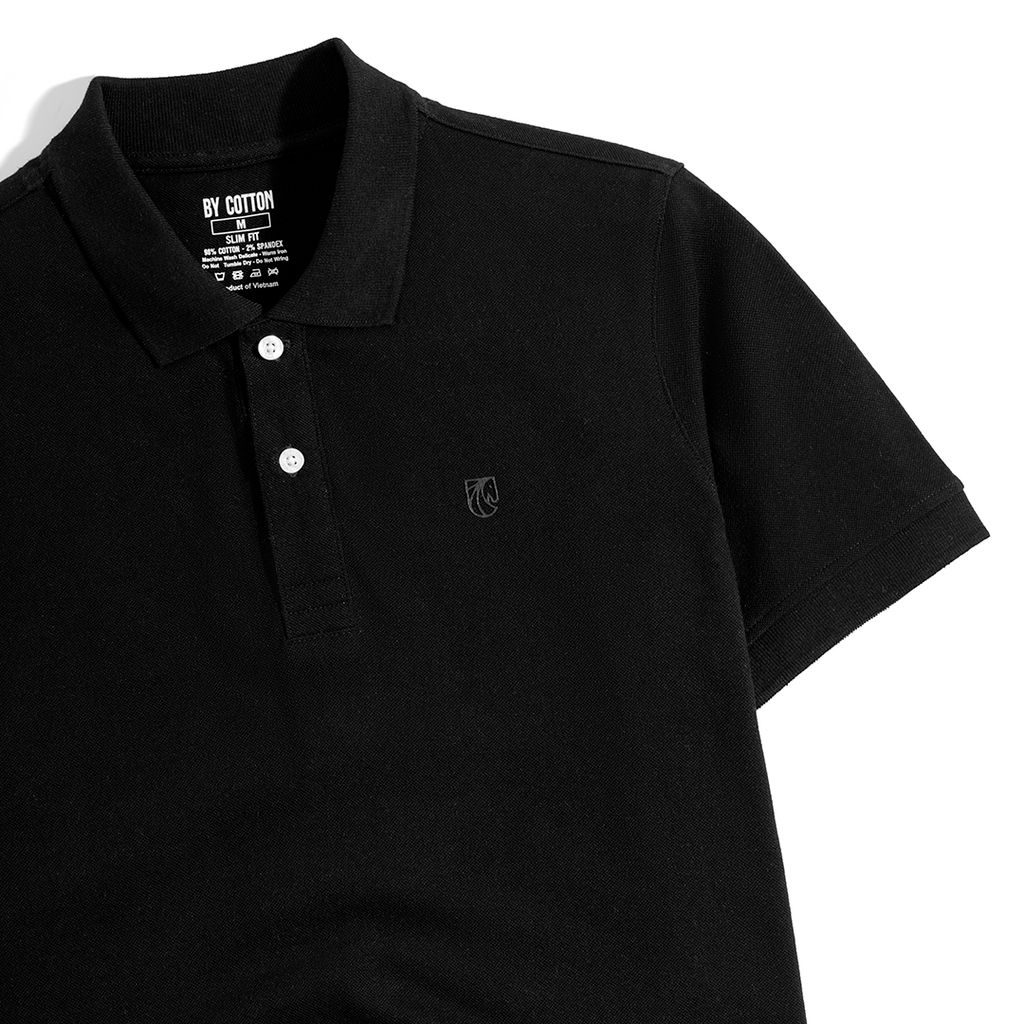 Áo Thun Polo Basic Pique 1.0 - Black