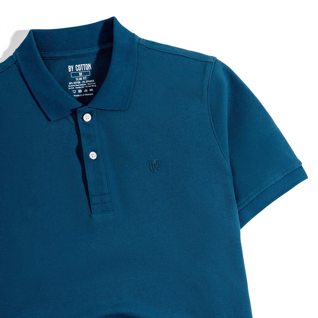 Áo Thun Polo Basic Pique 1.0 - Cobalt Blue