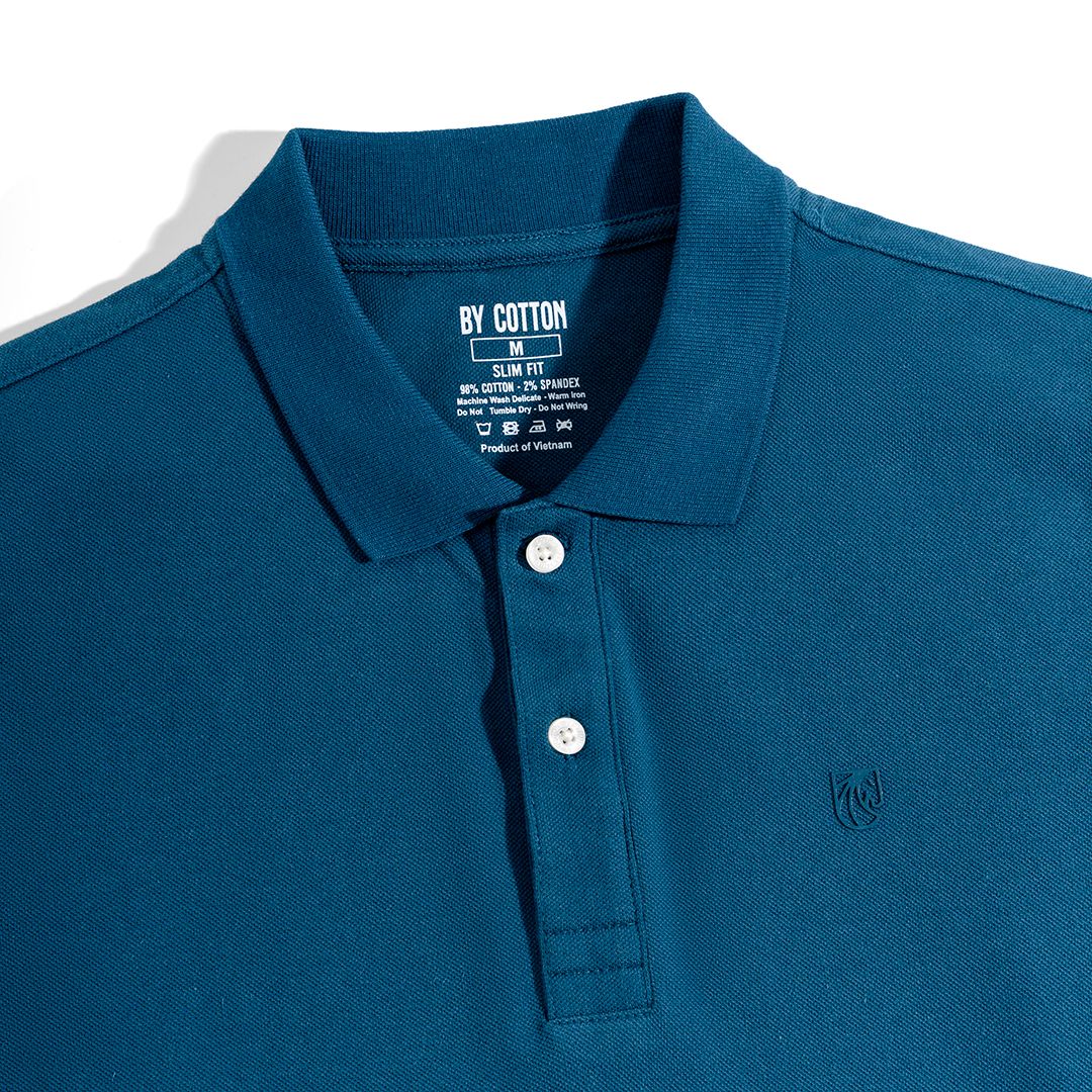 Áo Thun Polo Basic Pique 1.0 - Cobalt Blue