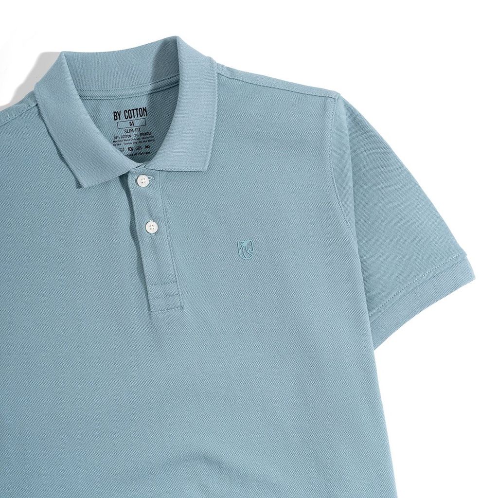 Áo Thun Polo Basic Pique 1.0 - Cyan