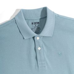 Áo Thun Polo Basic Pique 1.0 - Cyan