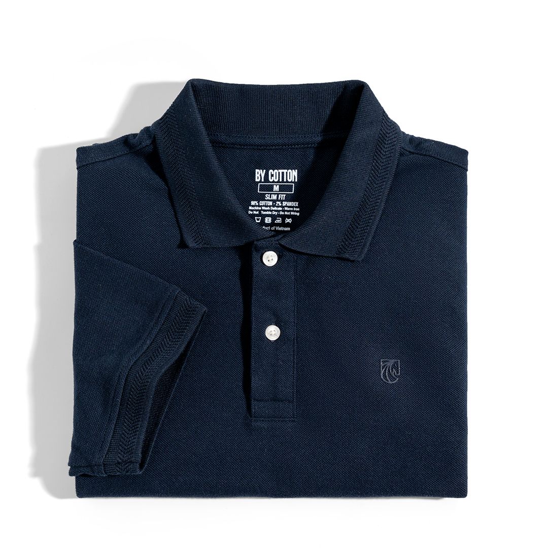Áo Thun Polo Basic Pique 2.0 - Navy