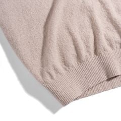 Áo Thun Polo Dệt Kim Textured Trơn Màu Hồng Pastel