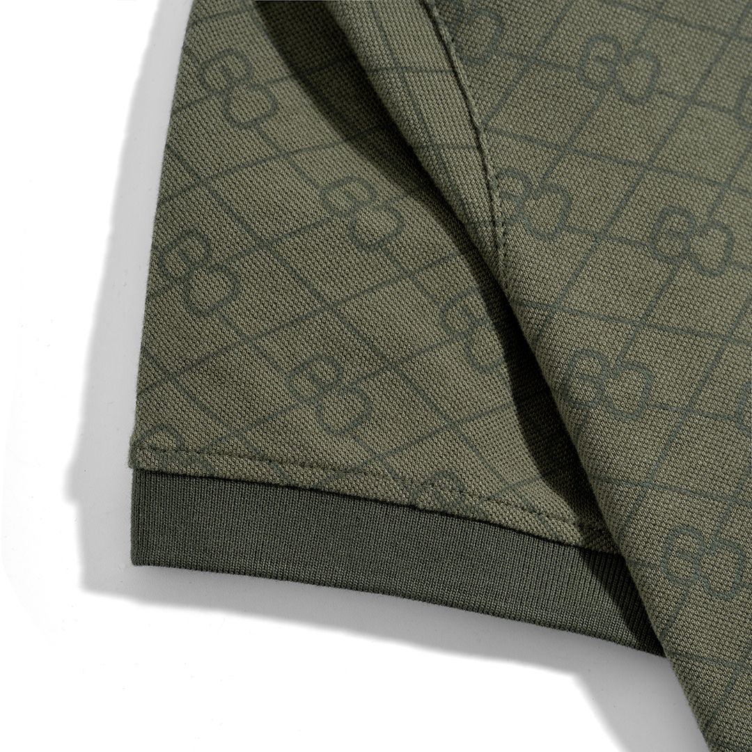 Áo Thun Polo Pique 2.0 - Monogram Dark Green 2025