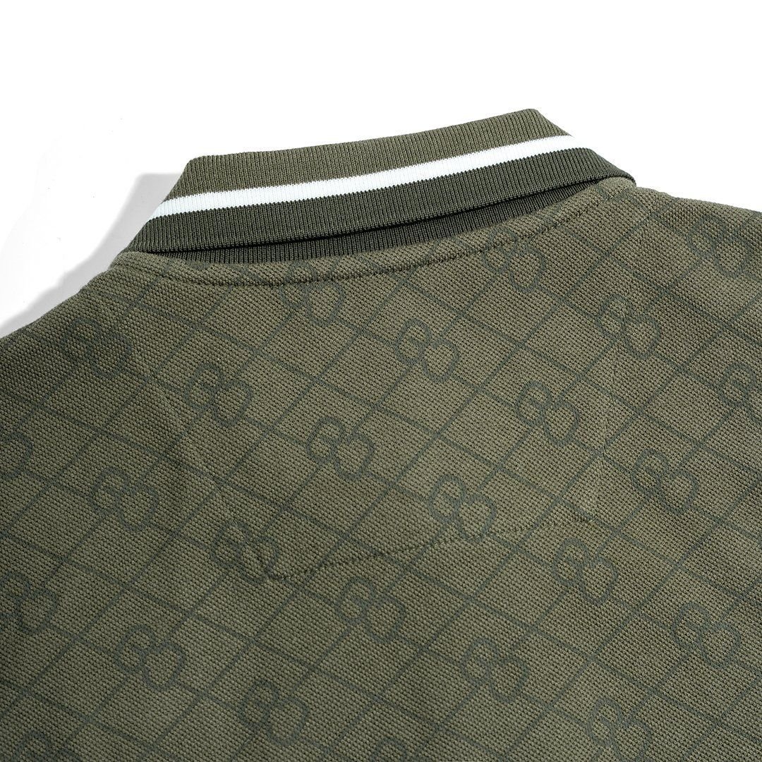 Áo Thun Polo Pique 2.0 - Monogram Dark Green 2025