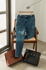 JEANS DARK BLUE TROUSERS 01