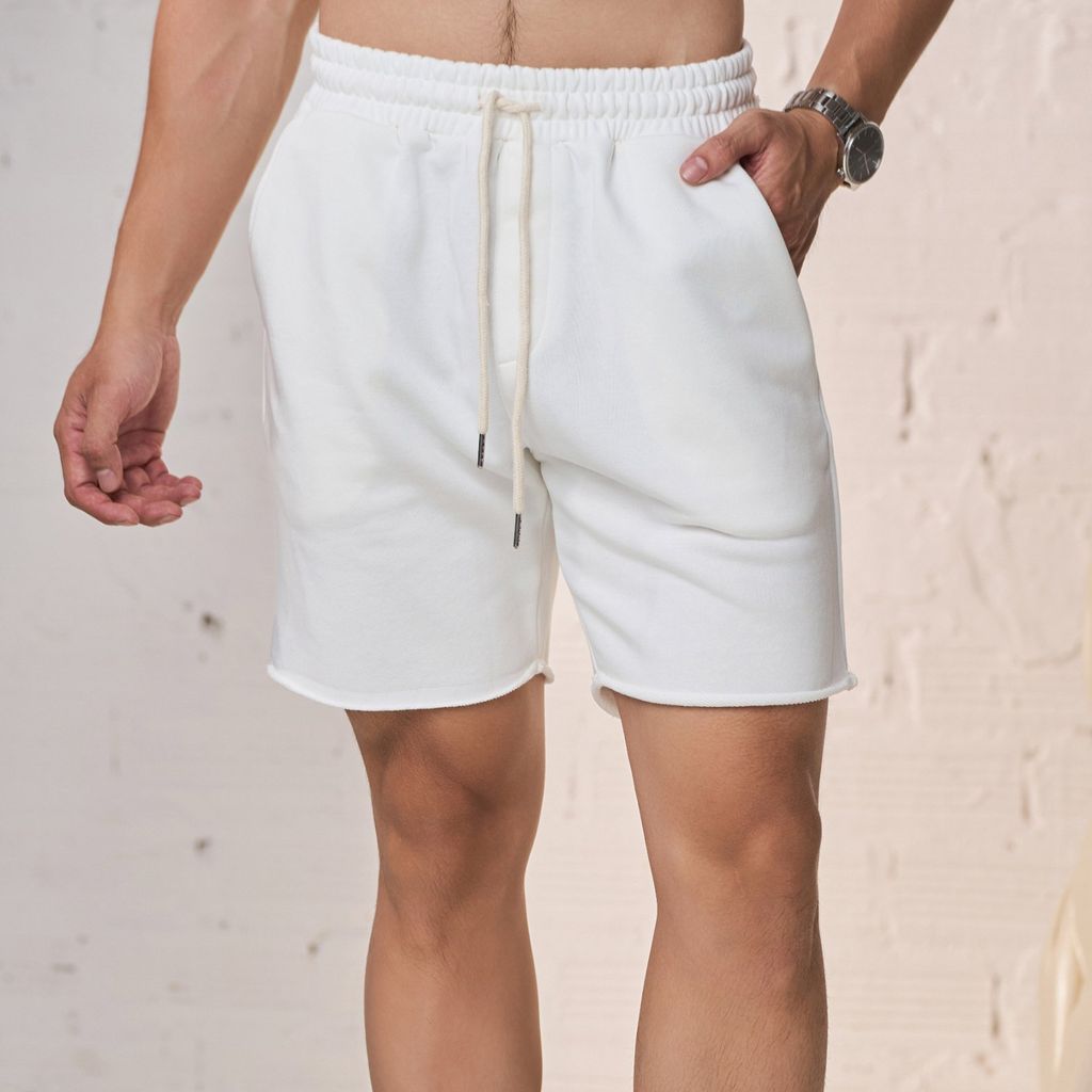 Quần Short Thun Cotton Trắng