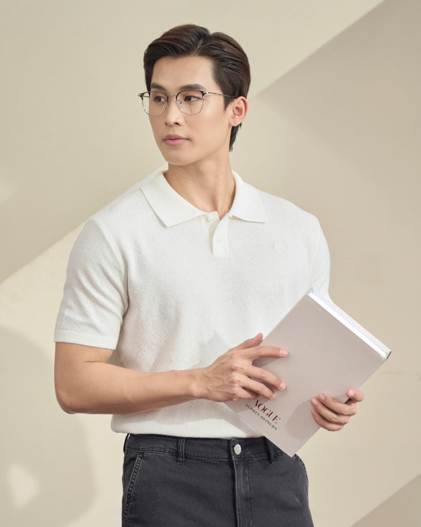 ÁO THUN POLO DỆT KIM CAO CẤP MÀU TRẮNG - SS2