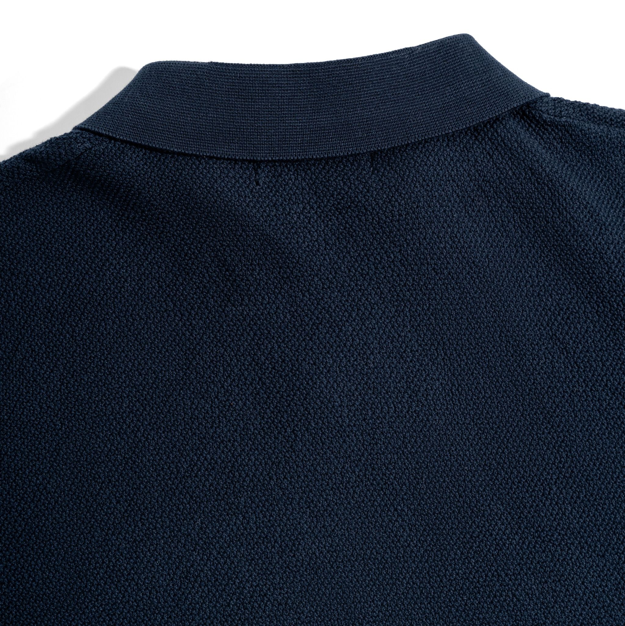 Áo Thun Polo Dệt Kim X.Đen Sọc Ngực Thêu Ngựa SS2