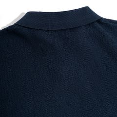 Áo Thun Polo Dệt Kim X.Đen Sọc Ngực Thêu Ngựa SS2