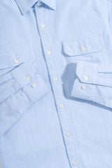 Áo Sơ Mi Nam Oxford Light Blue Có Túi