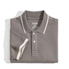 Áo Thun Polo Nam By Cotton Gân Nâu