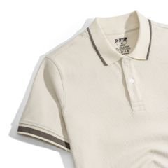 Áo Thun Polo Nam By Cotton Gân Kem
