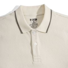Áo Thun Polo Nam By Cotton Gân Kem