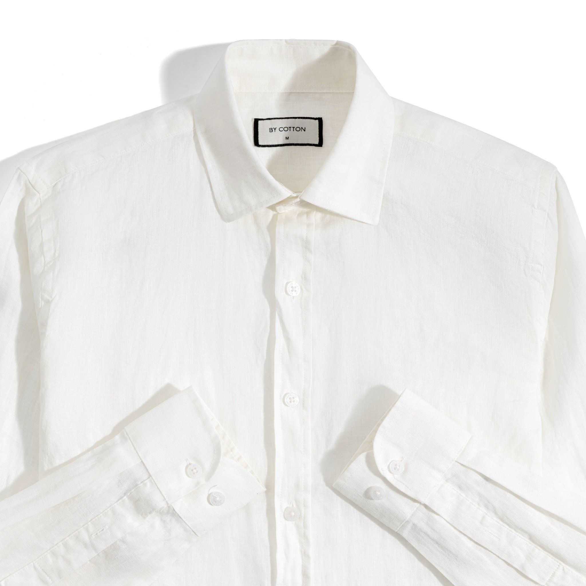 Áo Sơ Mi Nam By Cotton Linen Xám Kem