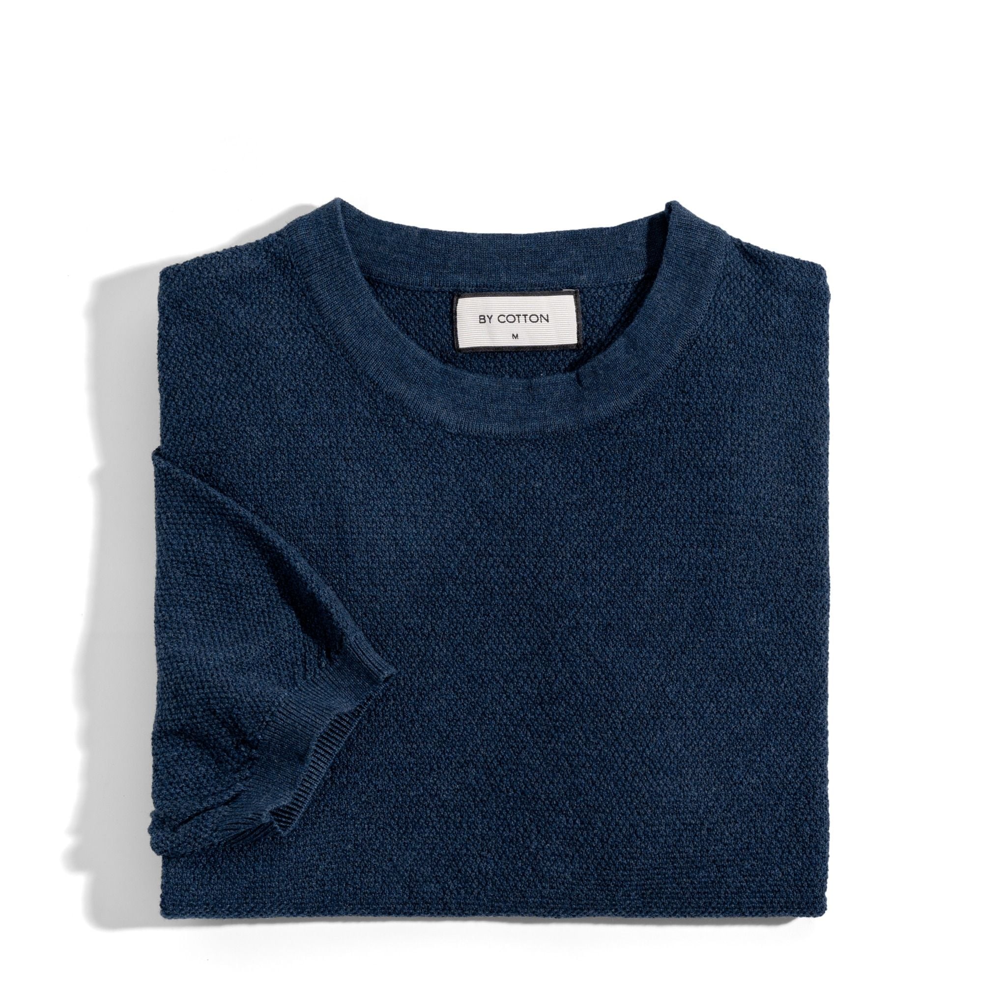 ÁO THUN CỔ TRÒN DỆT KIM XANH ĐEN