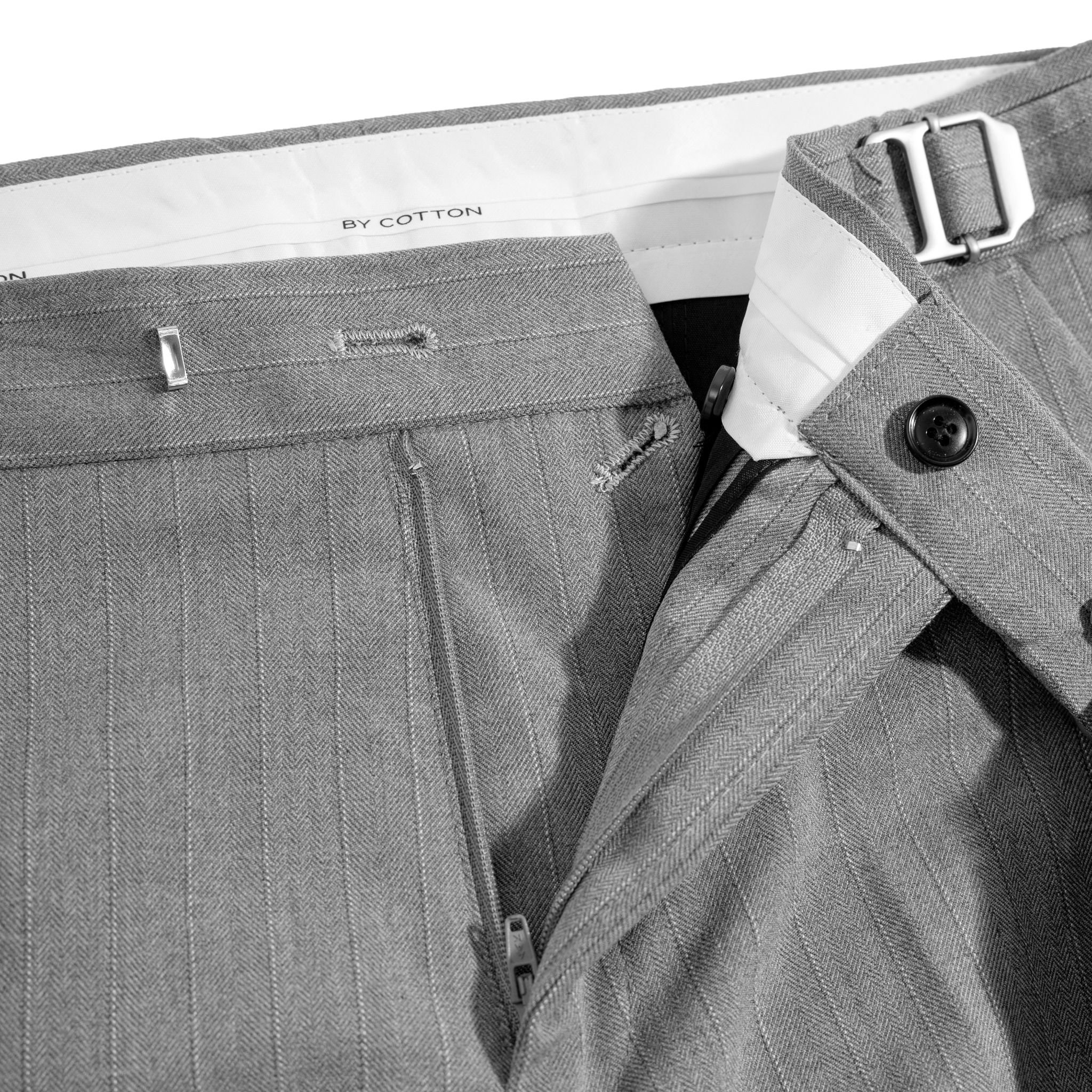 Premium Trouser Sidetab - Grey Stripes