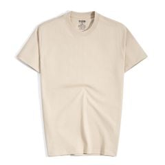 Áo Thun Cổ Tròn Form Slimfit - Màu Be