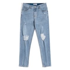 Jeans Basic Light Blue Rách 2025