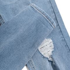 Jeans Basic Light Blue Rách 2025