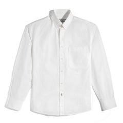 Áo Sơ Mi Nam Tay Dài Paper Cotton Màu Trắng