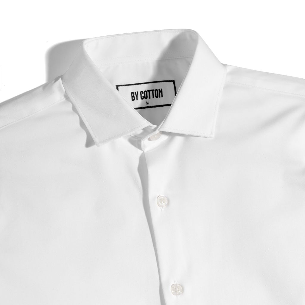 Áo Sơ Mi Công Sở Nam Cotton Trắng 02