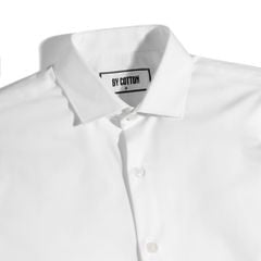 Áo Sơ Mi Công Sở Nam Cotton Trắng 02