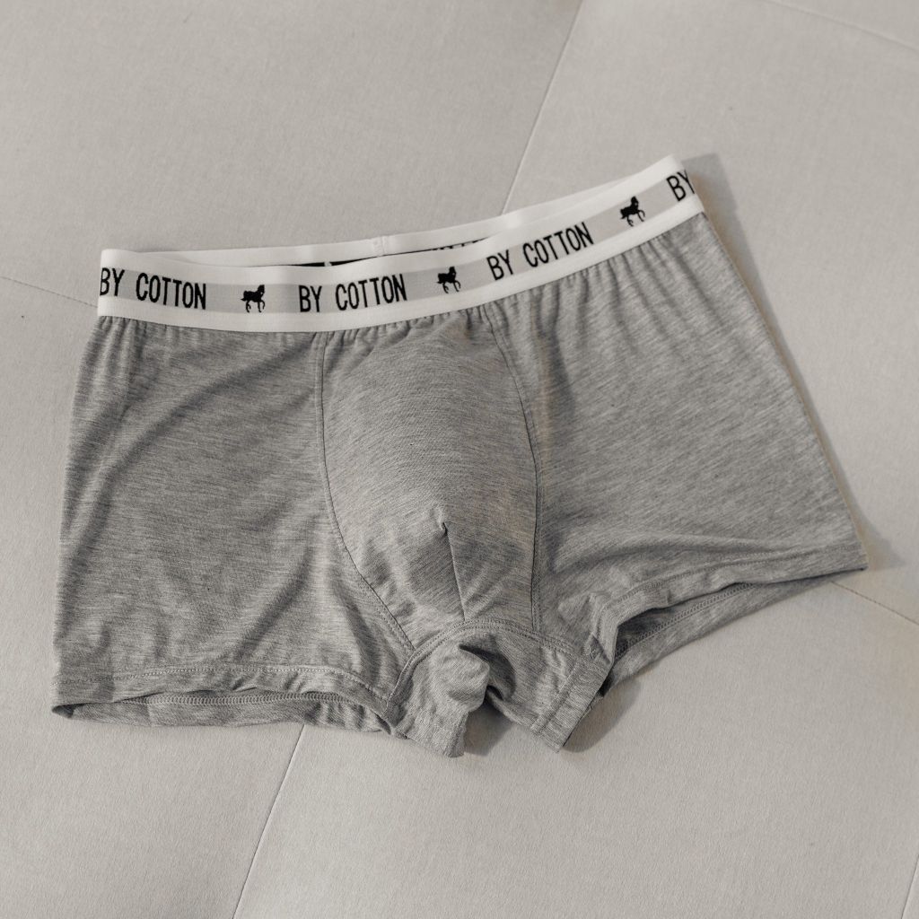 Quần Boxer Xám - Lưng Trắng