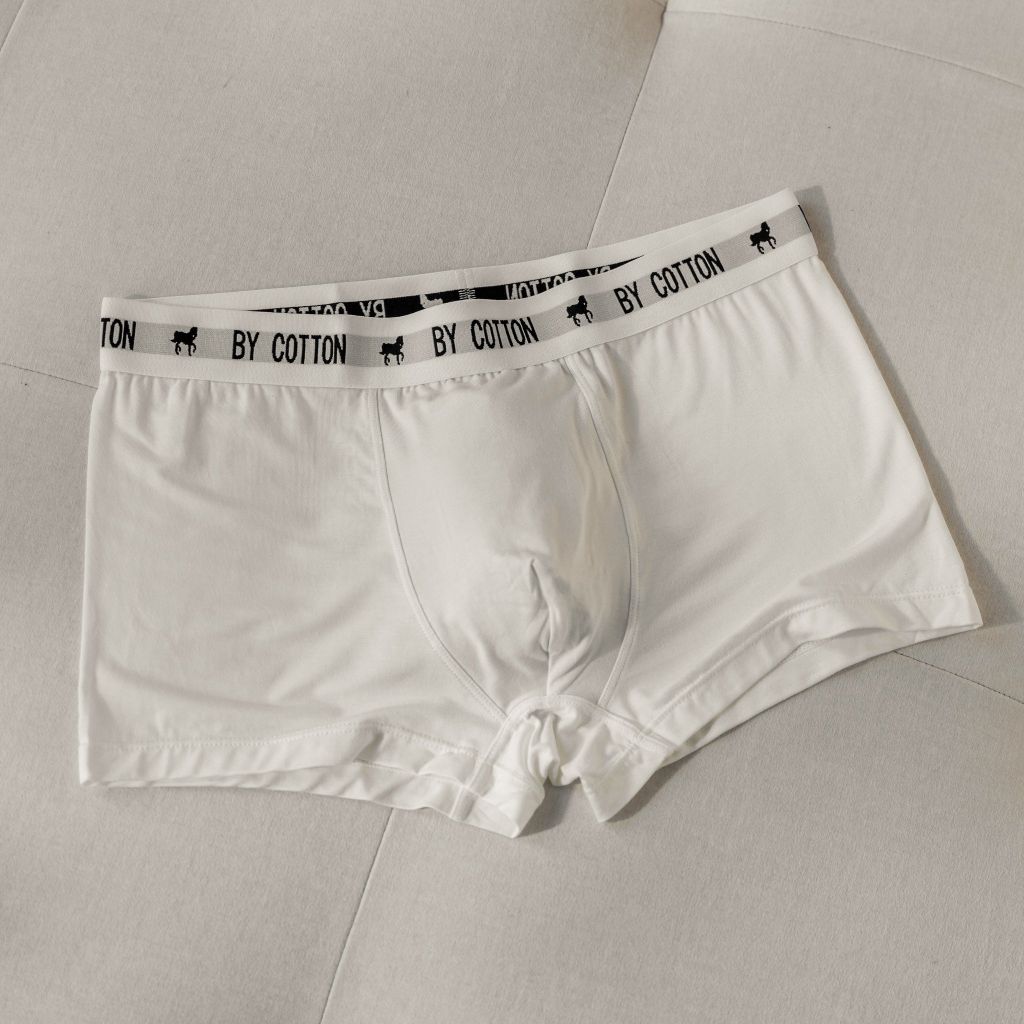 QUẦN BOXER TRẮNG - LƯNG TRẮNG