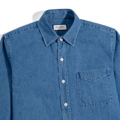 Áo Sơ Mi Denim Xanh Đậm 2025