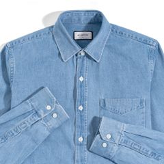 Áo Sơ Mi Denim Xanh Nhạt 2025