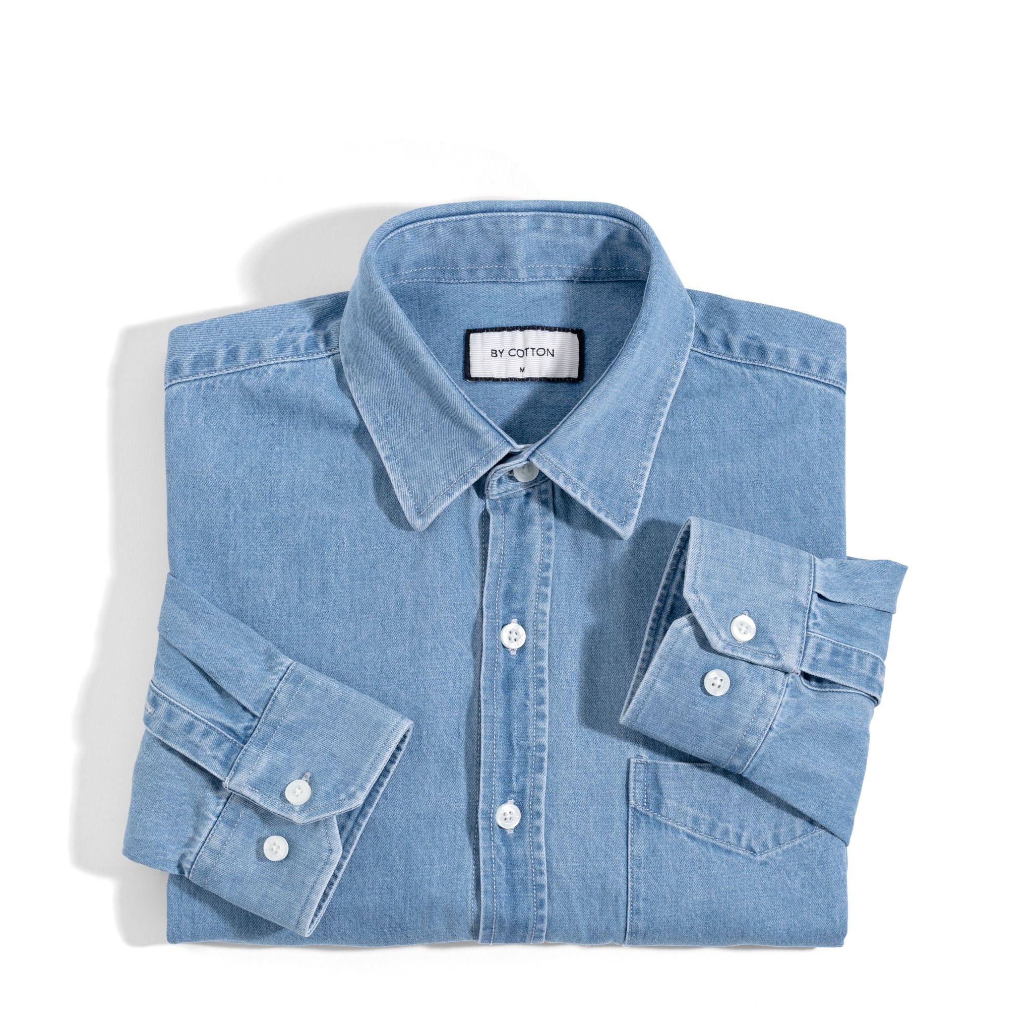 Áo Sơ Mi Denim Xanh Nhạt 2025