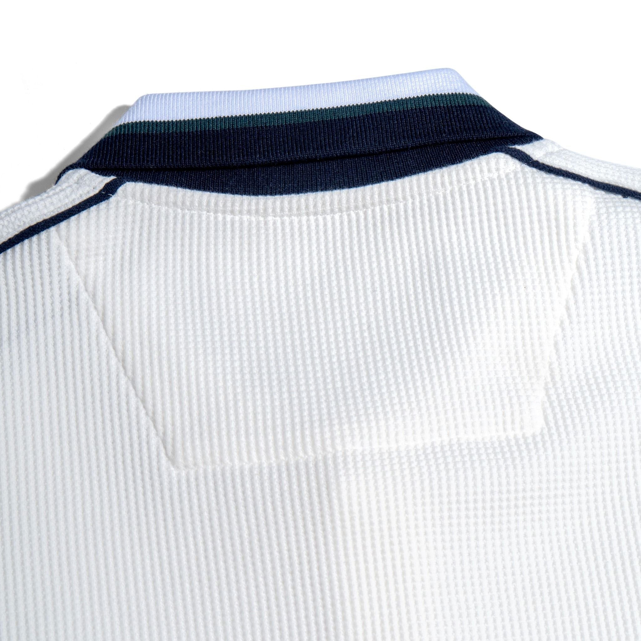 Áo Thun Polo Waffle Trắng Thêu Ngựa