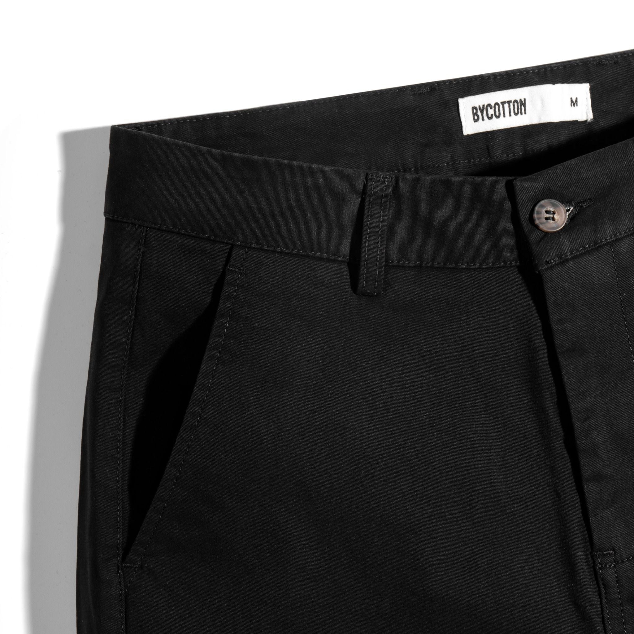 Quần Short Kaki By Cotton Đen SS2