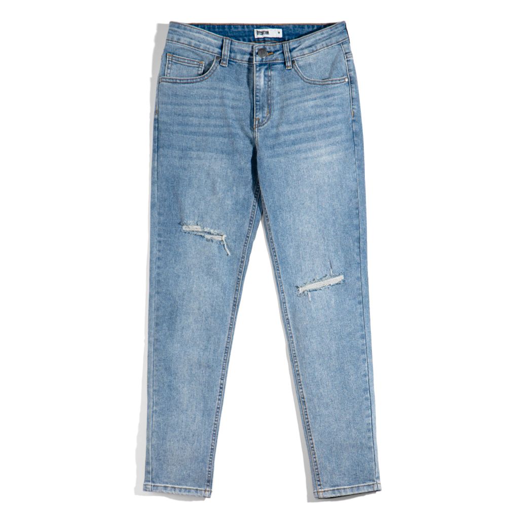 JEANS LIGHT BLUE RÁCH