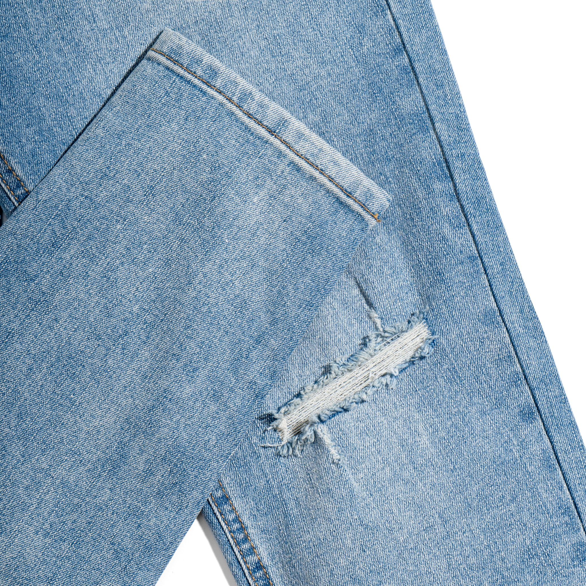 JEANS LIGHT BLUE RÁCH