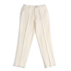Quần Linen Dài Form Ống Đứng Màu Kem 2025