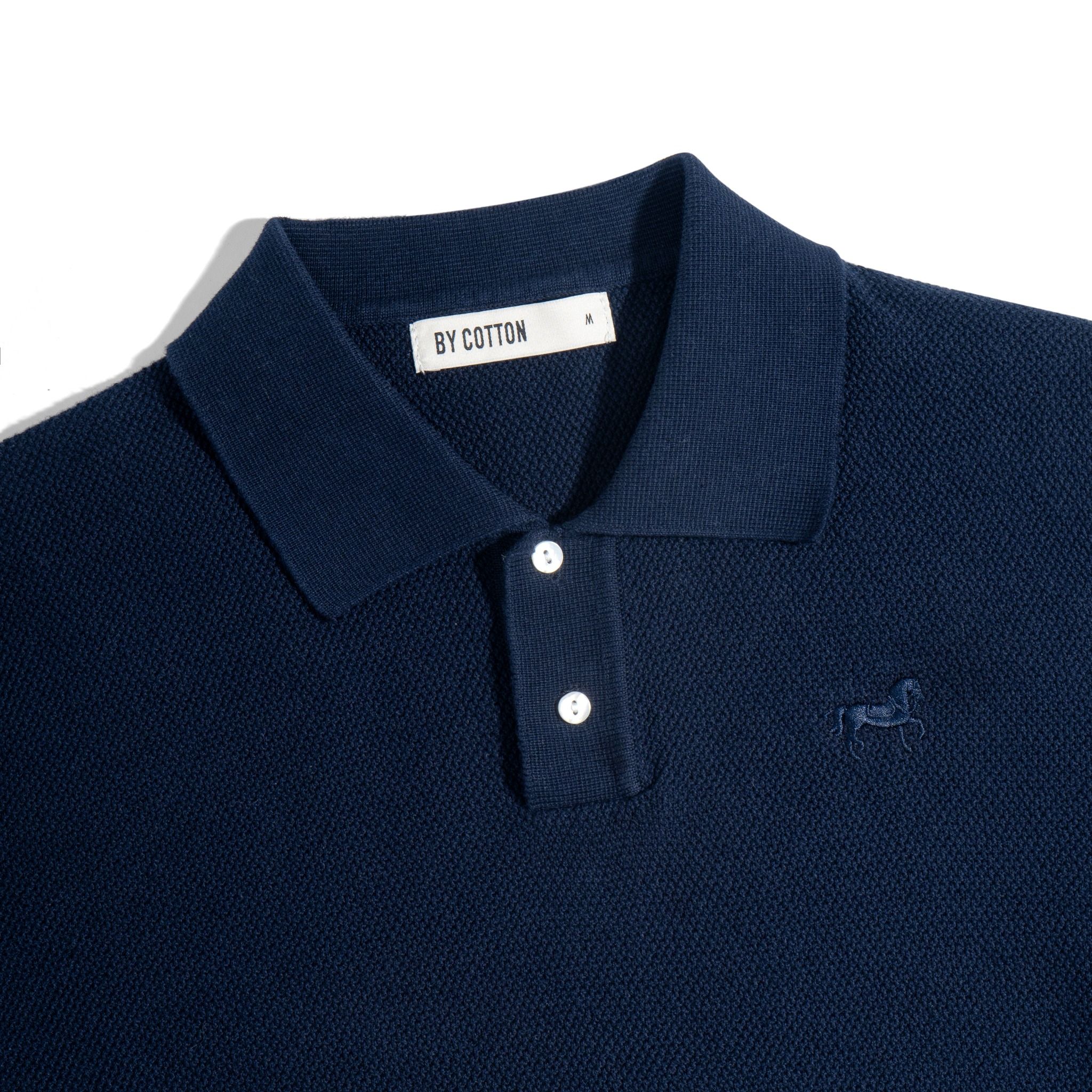 Áo Thun Polo Dệt Kim Cao Cấp Xanh Đen SS2