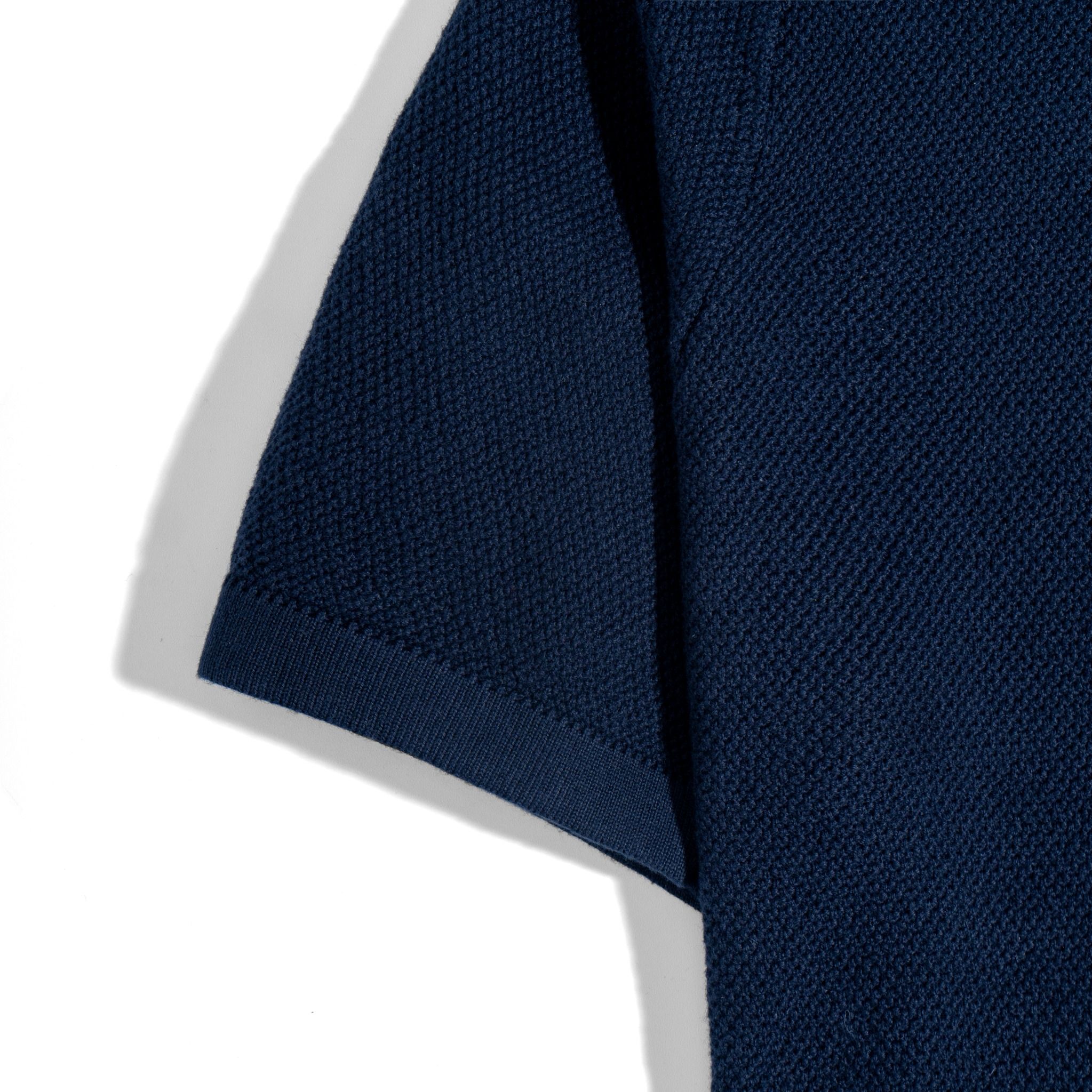 Áo Thun Polo Dệt Kim Cao Cấp Xanh Đen SS2