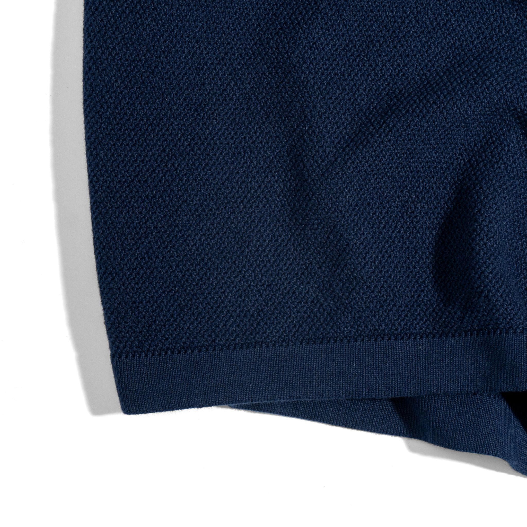 Áo Thun Polo Dệt Kim Cao Cấp Xanh Đen SS2