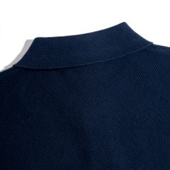Áo Thun Polo Dệt Kim Cao Cấp Xanh Đen SS2