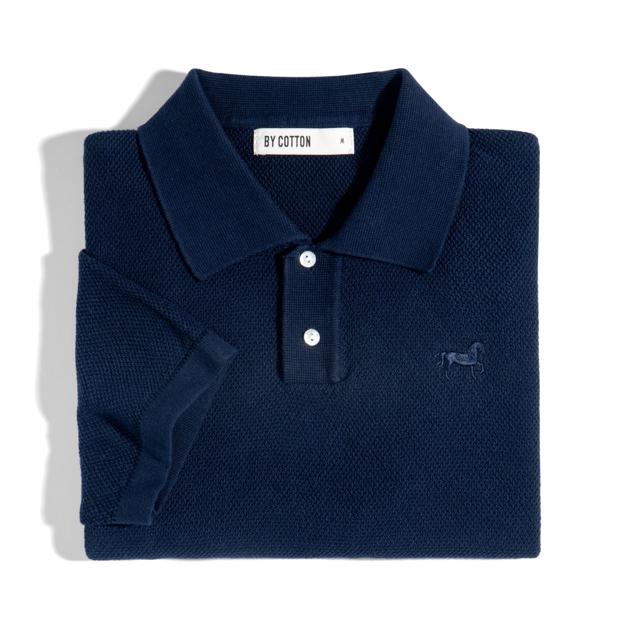 Áo Thun Polo Dệt Kim Cao Cấp Xanh Đen SS2
