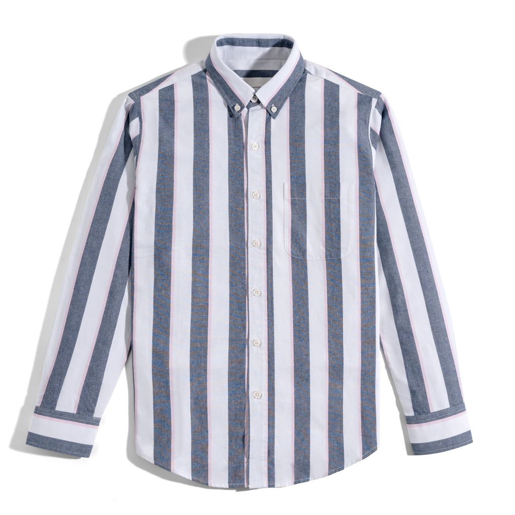 12 STRIPES PINK-JEAN SHIRT