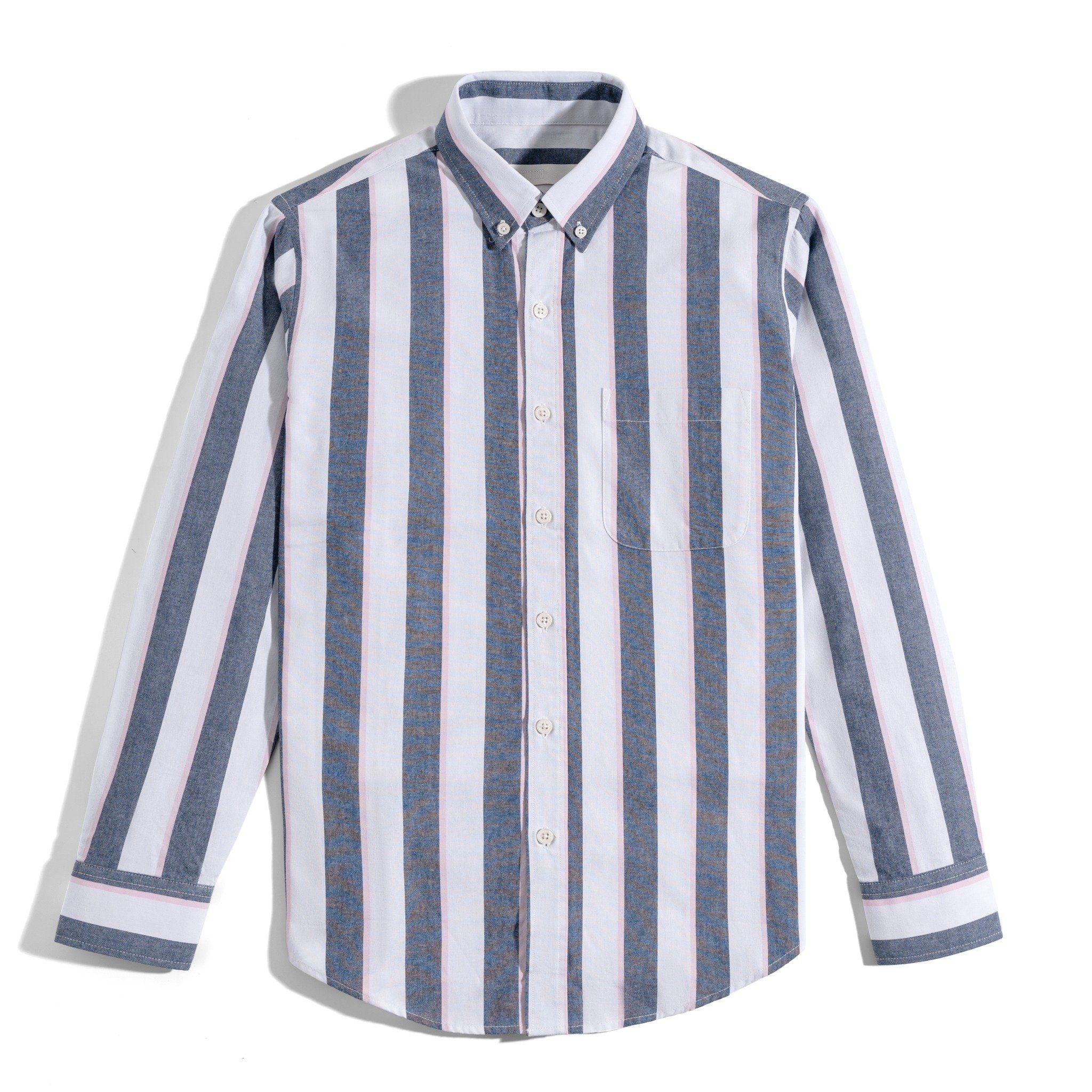 12 STRIPES PINK-JEAN SHIRT