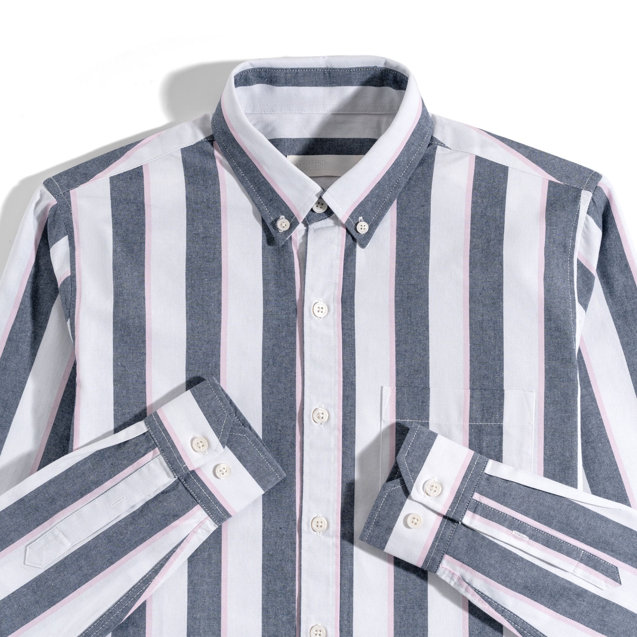 12 STRIPES PINK-JEAN SHIRT