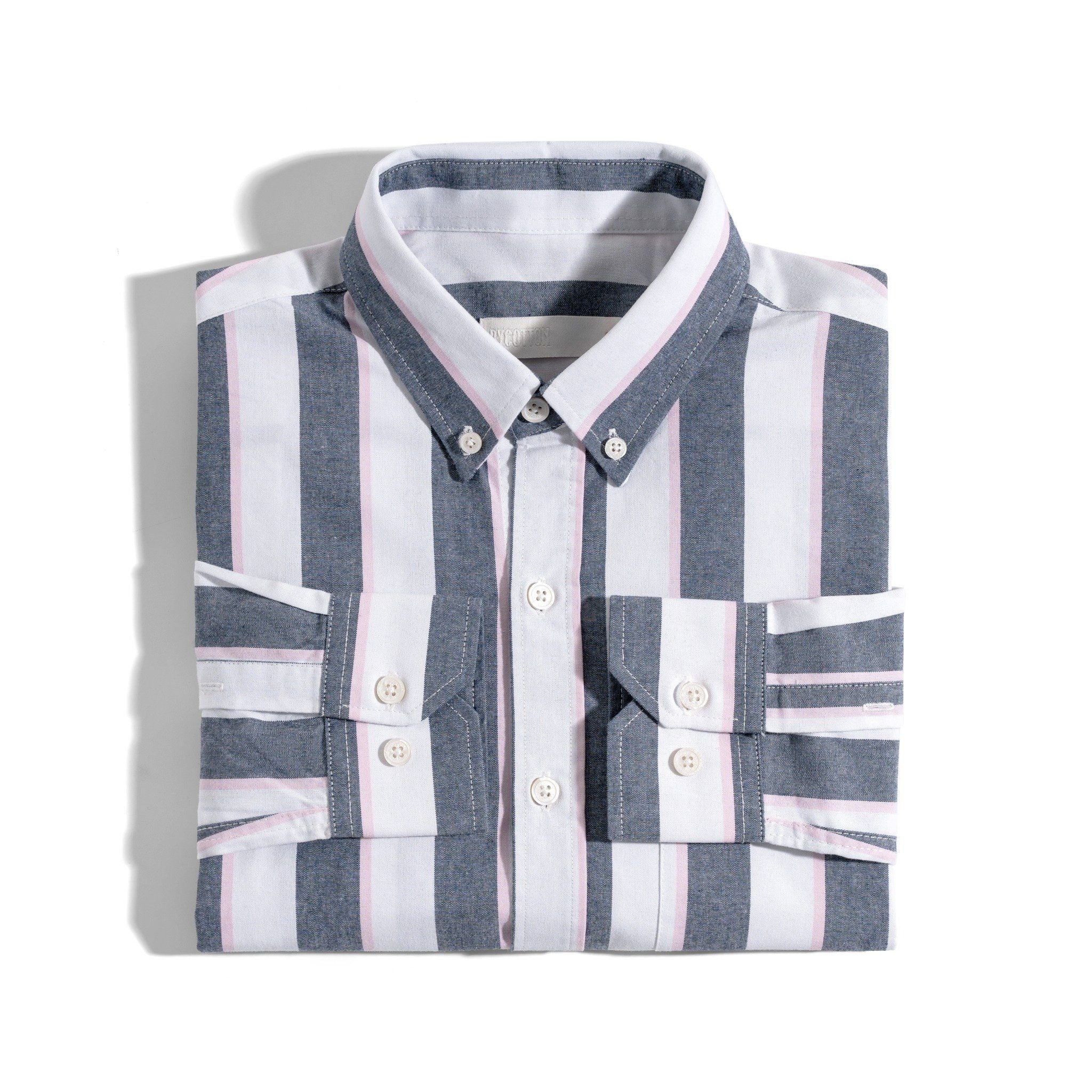 12 STRIPES PINK-JEAN SHIRT