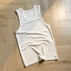 Áo Thun Ba Lỗ Gân Kem 0524