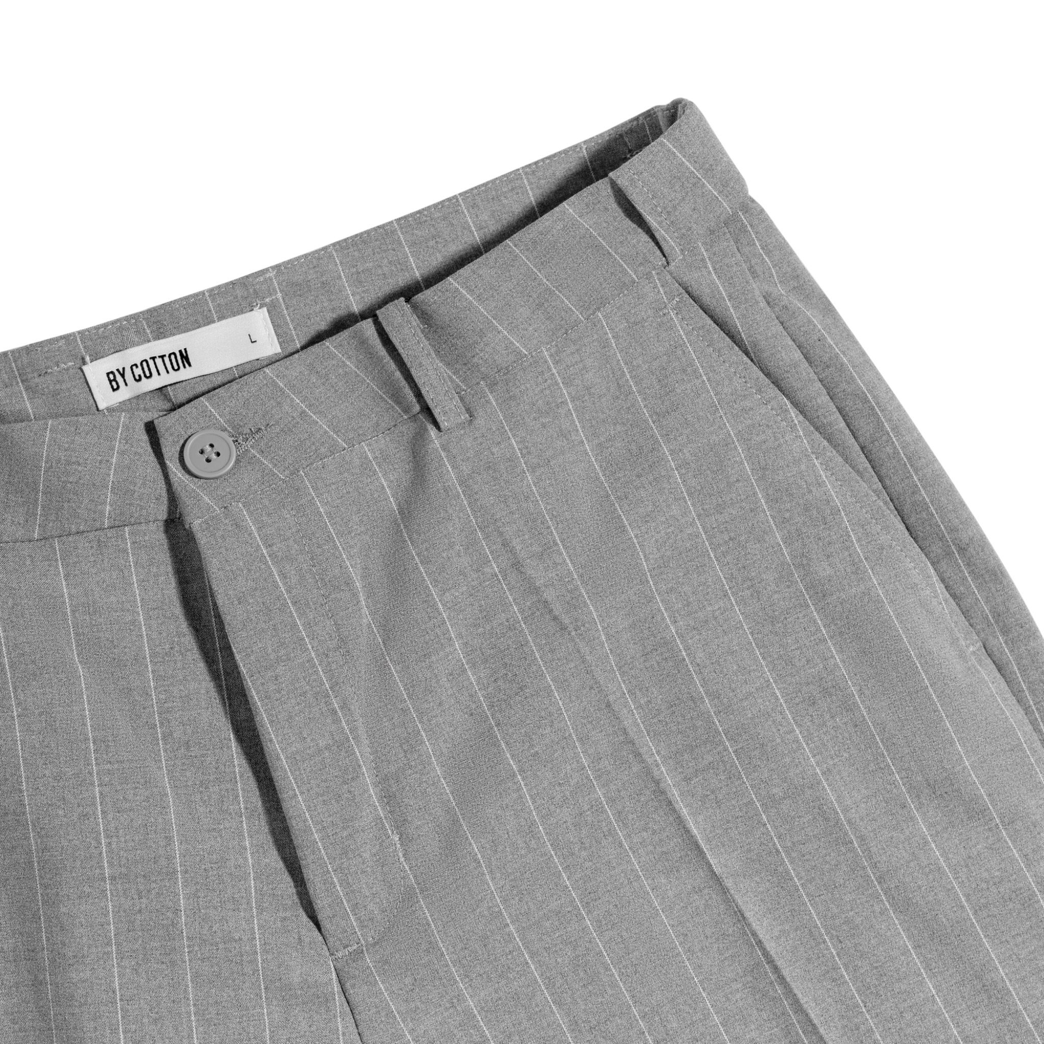 Quần Short Tây Sọc Xám